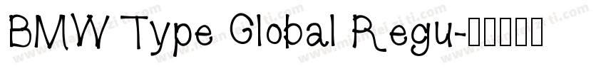 BMW Type Global Regu字体转换